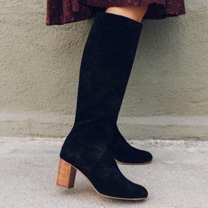 Tall Suede Leather Boot EUC